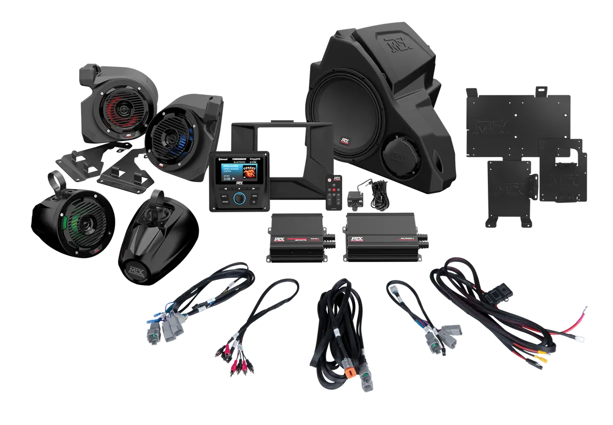 Mtx 5-Speaker Audio System For 2014+ Polaris Rzr Vehicles 1