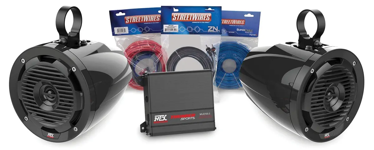 Mtx Amplifier And 2 Roll Cage Speaker Package Addition 1