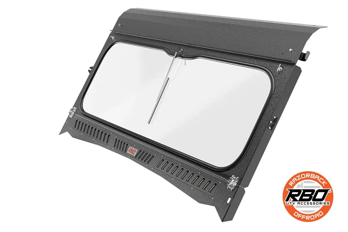 2015 – Current | Kawasaki Mule Folding Front Windshield By Razorback Offroad 1