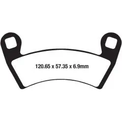 Ebc Long-Life Sintered R-Series Brake Pads - Front - Rear - Can Am - Commander - Maverick 1000 - Kawasaki - Teryx - Yamaha - Rhino 1