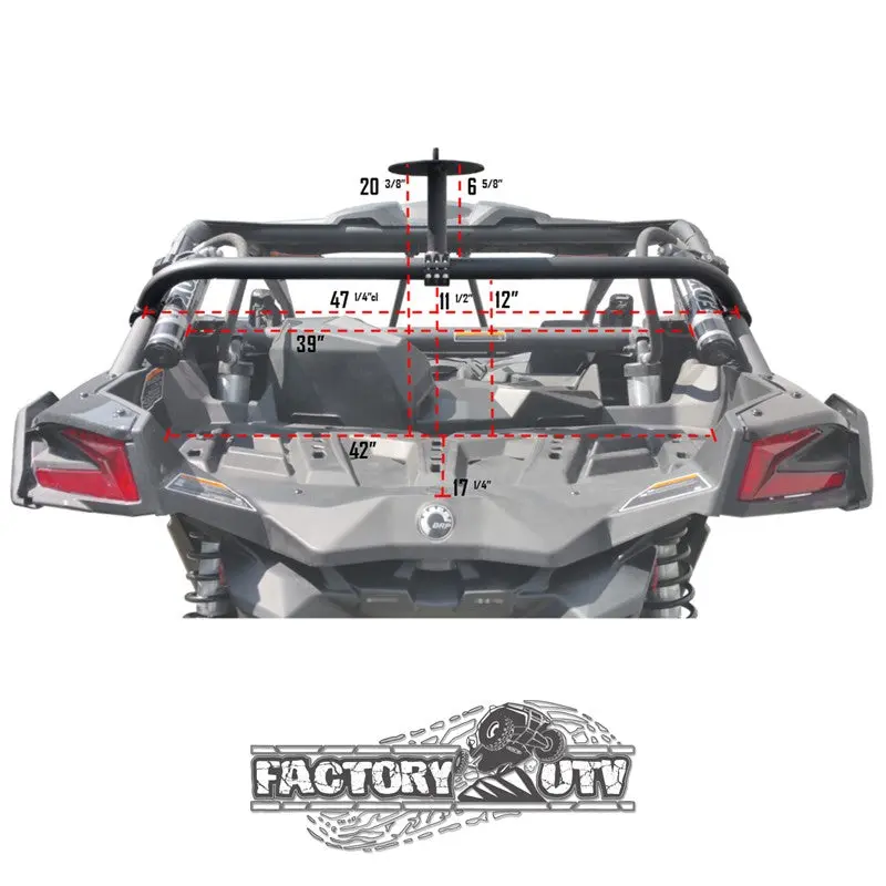 Can-Am Maverick X3 Dual Clamp Spare Tire Mount By Factory Utv 2