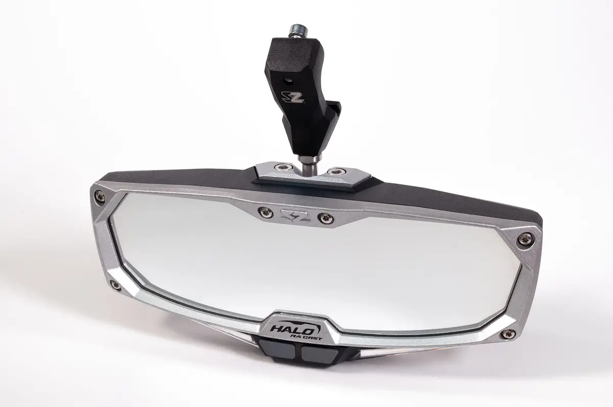 Halo-Ra Led Rearview Mirror With Cast Aluminum Bezel – Can-Am Defender By Seizmik 1