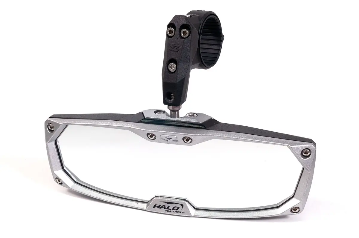Halo-Ra Cast Rearview Mirror With Cast Aluminum Bezel – 2″ And 1.875″ Round Tube Rops By Seizmik 1