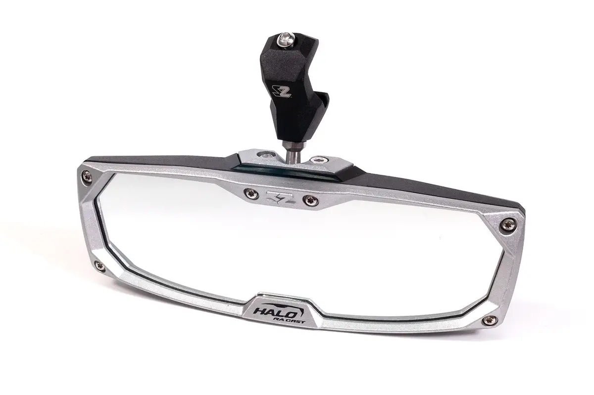 Halo-Ra Cast Rearview Mirror With Cast Aluminum Bezel – Polaris Pro-Fit Header Panel By Seizmik 1