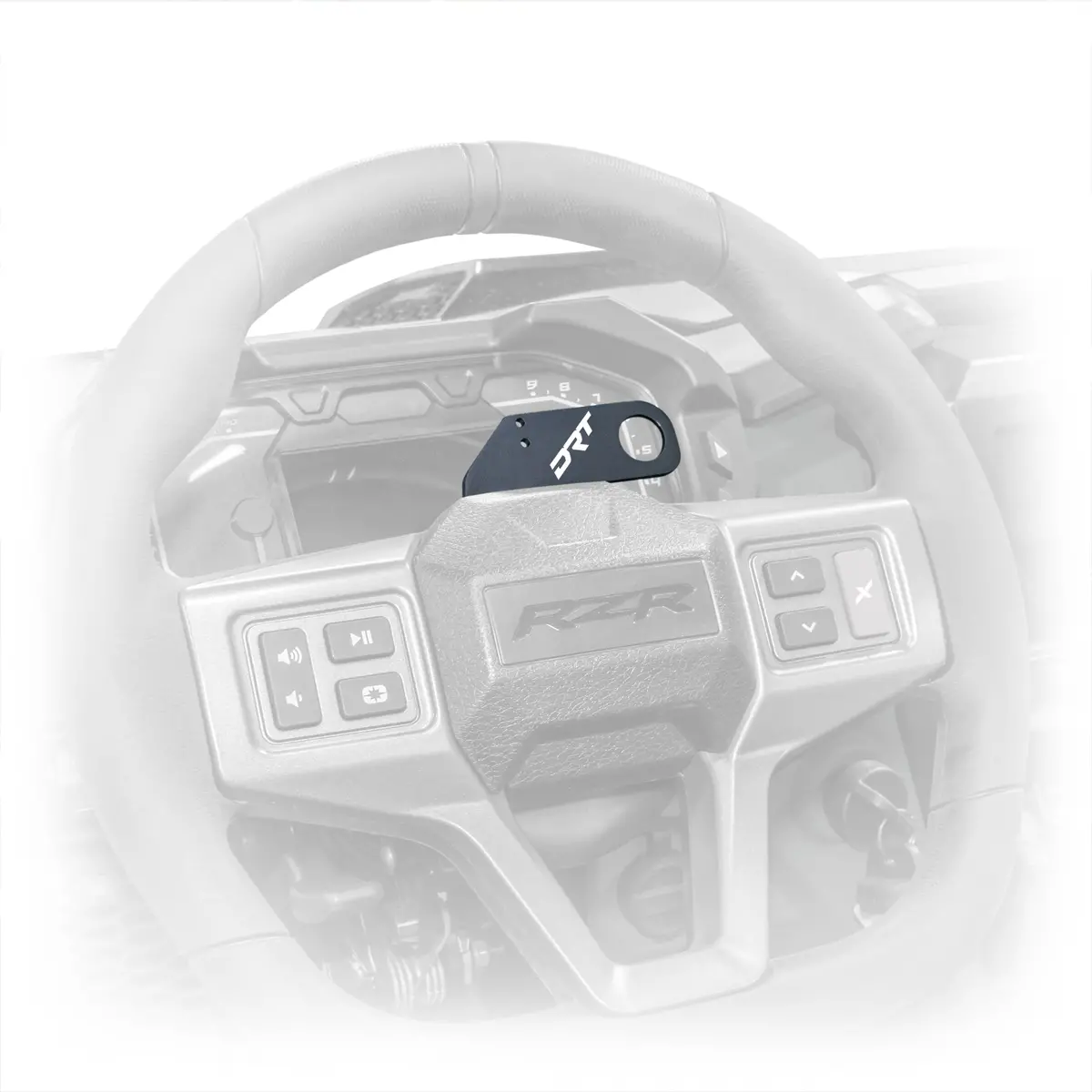 Drt Polaris Rzr 2020+ Steering Wheel Single Push-To-Talk Plate 1