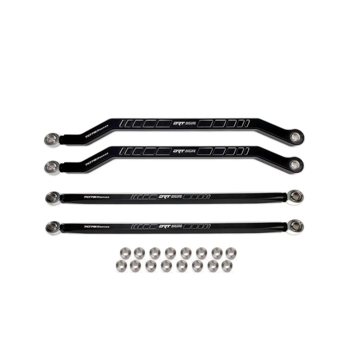 Drt Motorsports Billet Aluminum Race Series 7075 Xd High Clearance Radius Rod Set For Polaris Pro R / Pro S / Turbo R 1