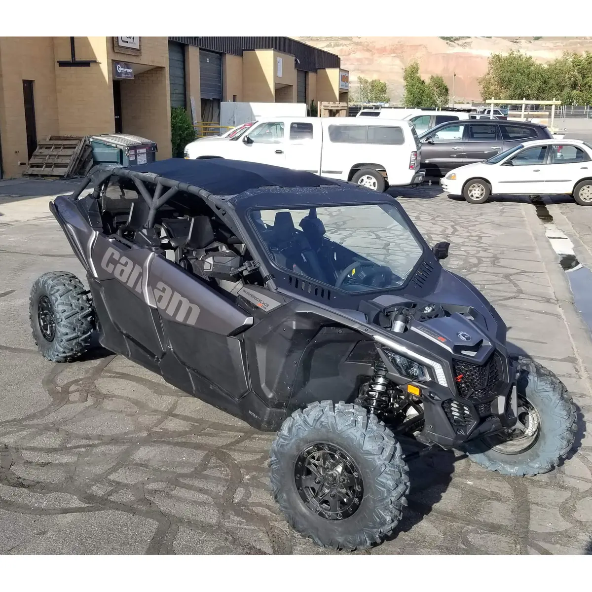 Motoroof Shade Roof – Canam Maverick X3 Max – Black 1