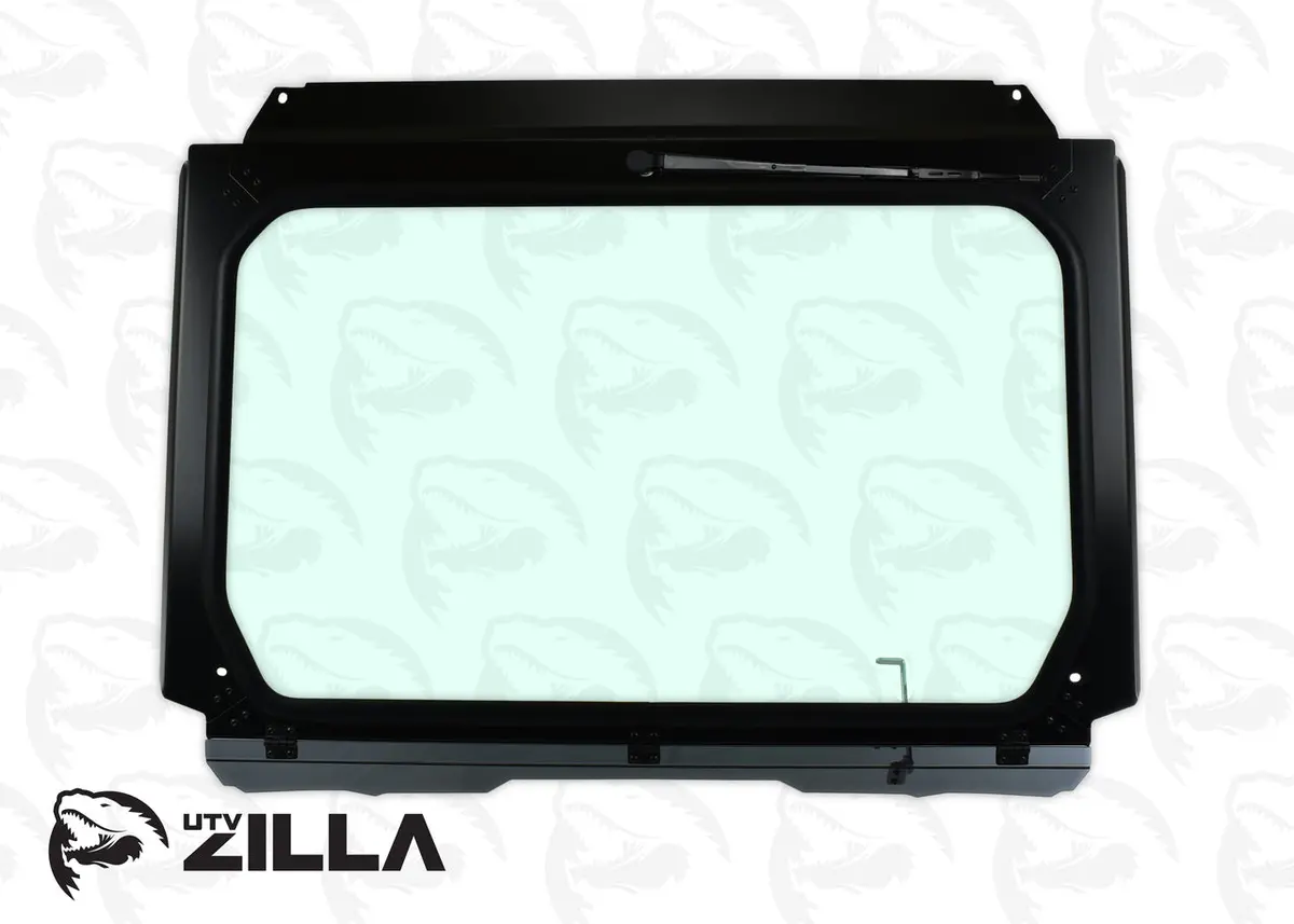Utvzilla Black Vented Glass Windshield For Rzr Pro/Turbo R With Wiper 1