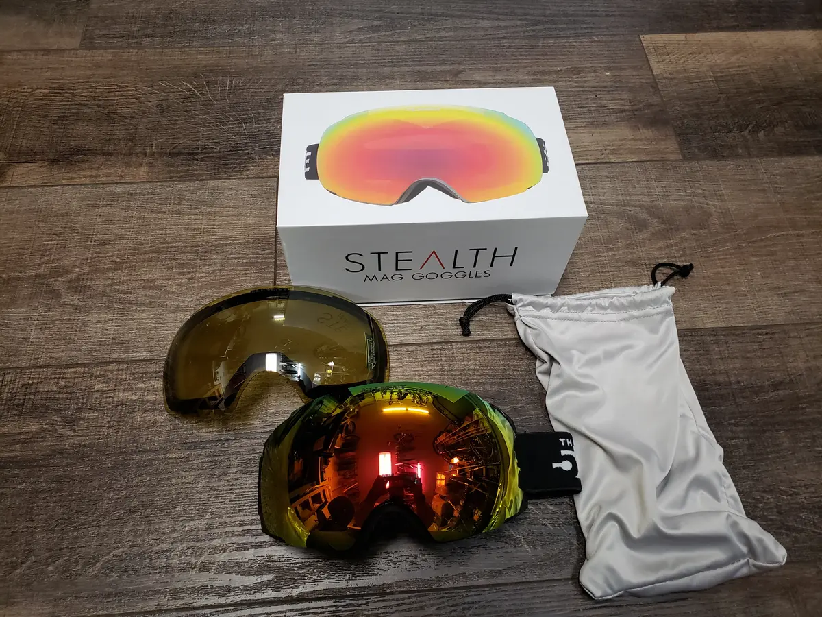 5Th Element Stealth Mag 2 Lens Magnetic Ski Snowboard Goggle 1
