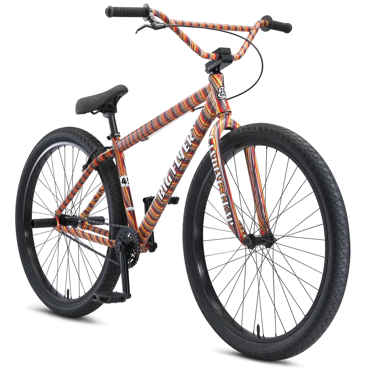 Se Bikes Bmx Big Flyer 29" Wheel, Striped Fusion Or Purple Ano 1