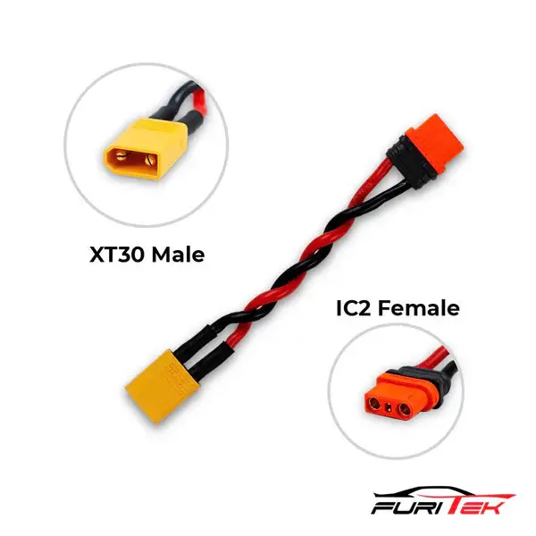 High Quality Female Ic2 To Male Xt30 Conversion Cable 1