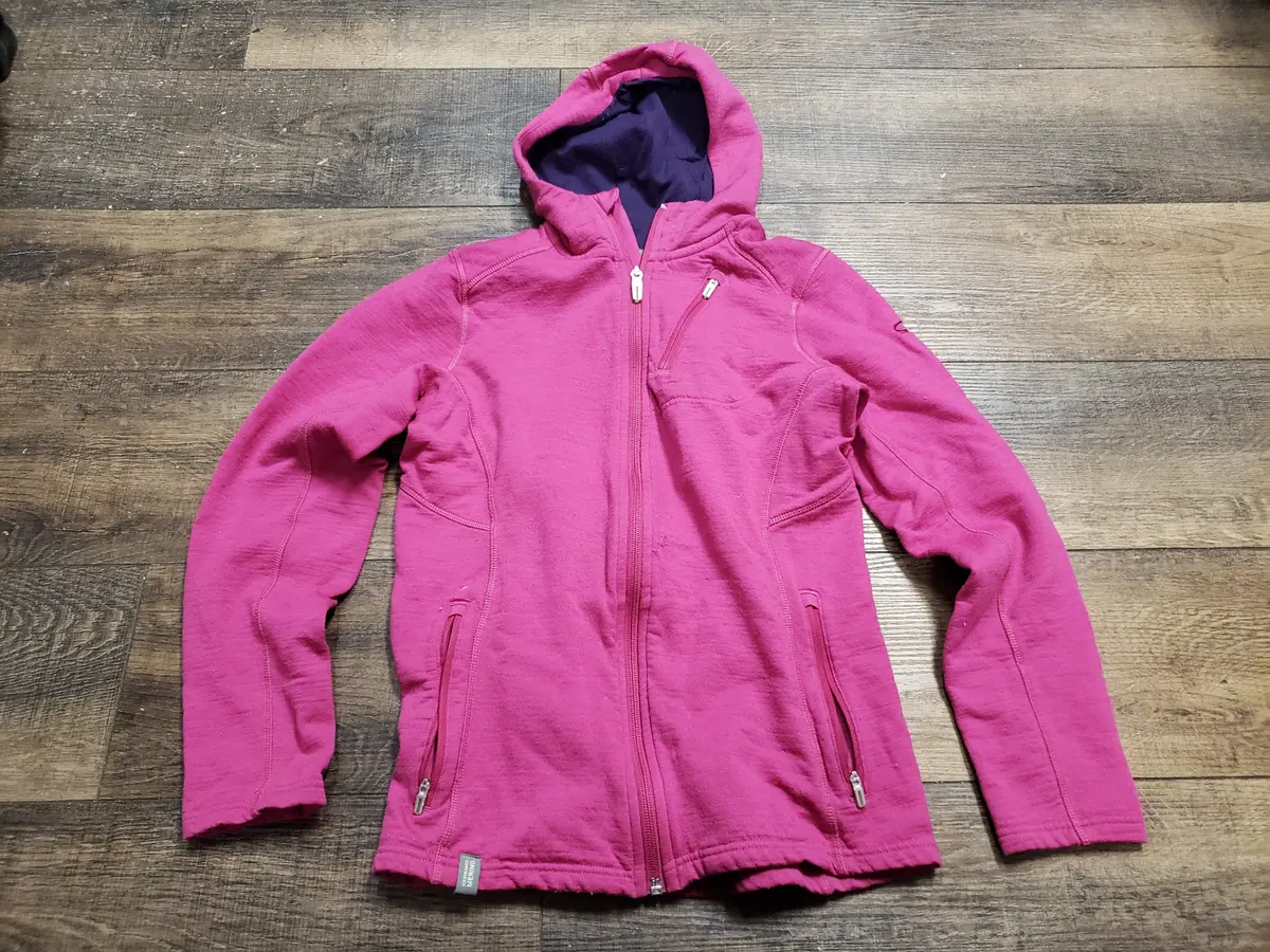 Icebreaker Medium Weight Full Zip Hoody Merino Wool Women Small 1
