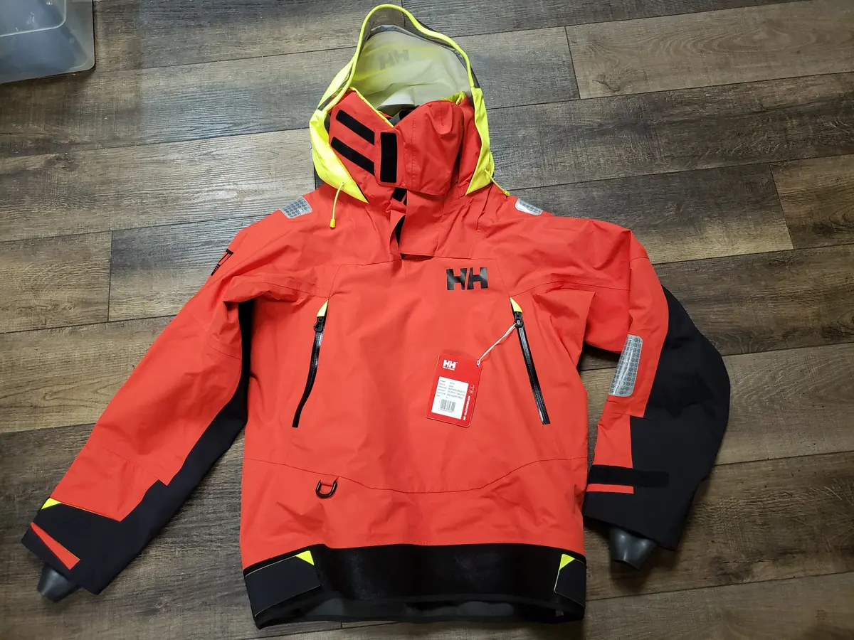 Helly Hansen Aegir Race Smock 2.0 Sailing Jacket Waterproof Men Large Red 1