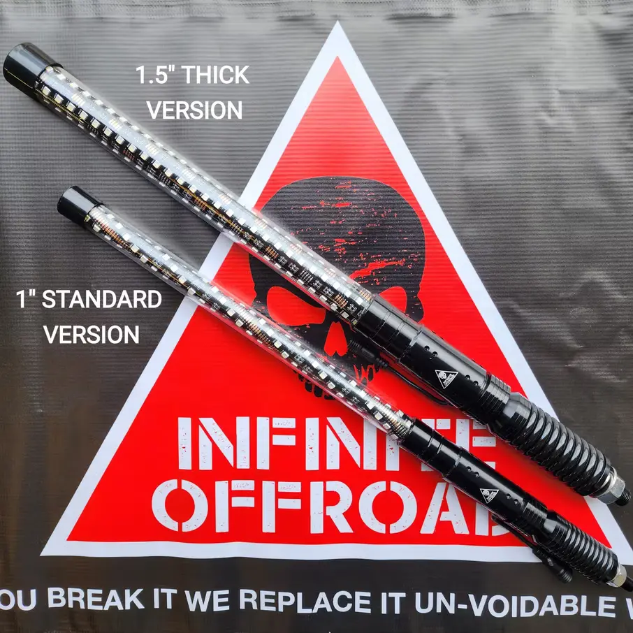 Infinite Offroad (Utv) - Rgb+W Rock Light & Whip Bundle 11