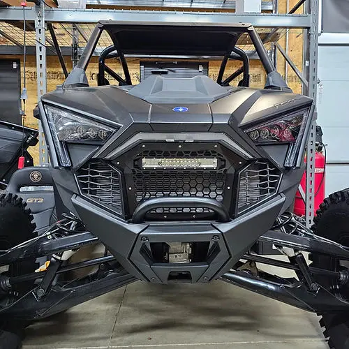 Rzr Pro Grille W/ 102W Light Bar 1