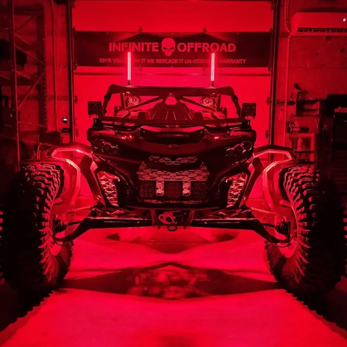 Infinite Offroad (Utv) - Rgb+W Rock Light & Whip Bundle 5
