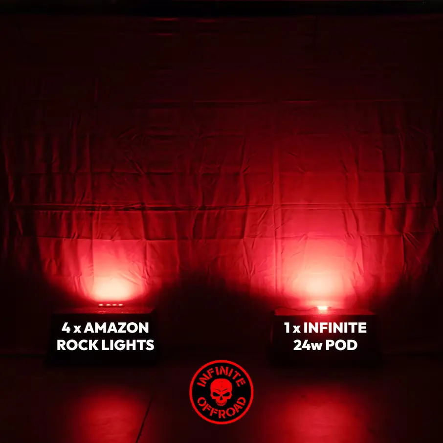 Infinite Offroad (Utv) - Rgb+W Rock Light & Whip Bundle 7