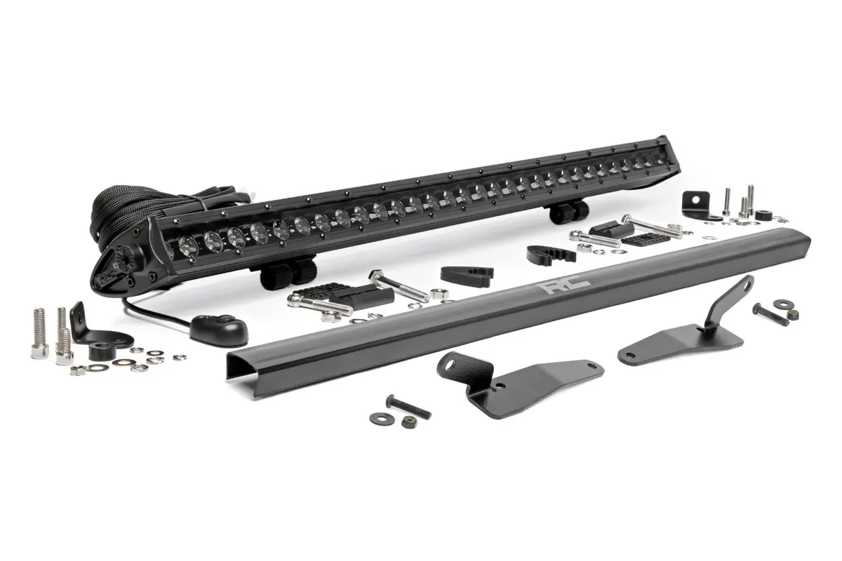 Front Facing 30-Inch Led Kit For Polaris Rzr Turbo R By Rough Country 2
