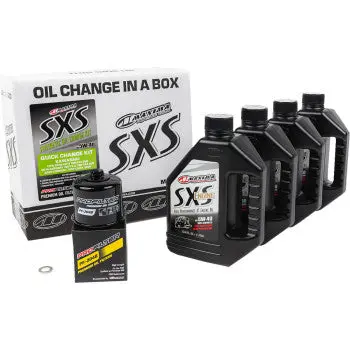 Kawasaki Quick Change Kit 5W40 With Black Oil Filter By Maxima Racing Oils 1