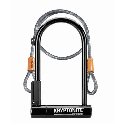Kryptonite Keeper 12 U-Lock With 4' Flex Cable 1