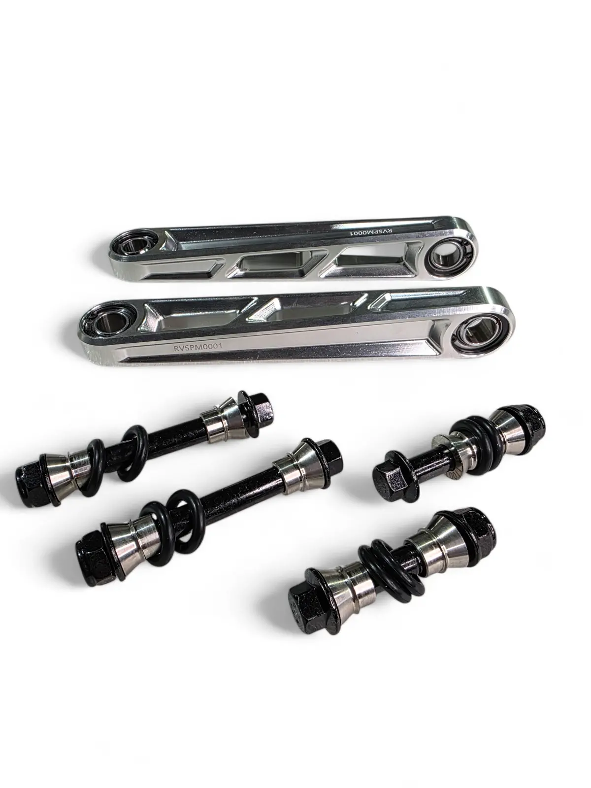 Elektric Offroad Designs 2024+ Can Am Maverick R Front Sway Bar Links Anodized (Clear) 1