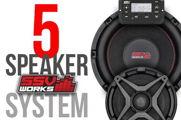 Polaris Rzr Xp 1000 And Xp4 1000 Complete Ssv Works 5 Speaker Plug-And-Play System 1