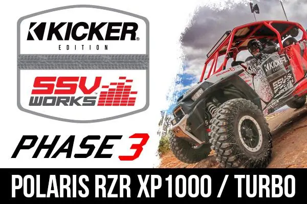 Polaris Rzr Xp 1000 And Xp4 1000  Kicker/Ssv Works Complete 3 Speaker Plug-And-Play System 1