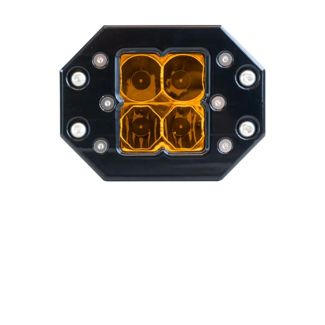 Heretic Quattro Flush Mount Amber Led Pod Light 1