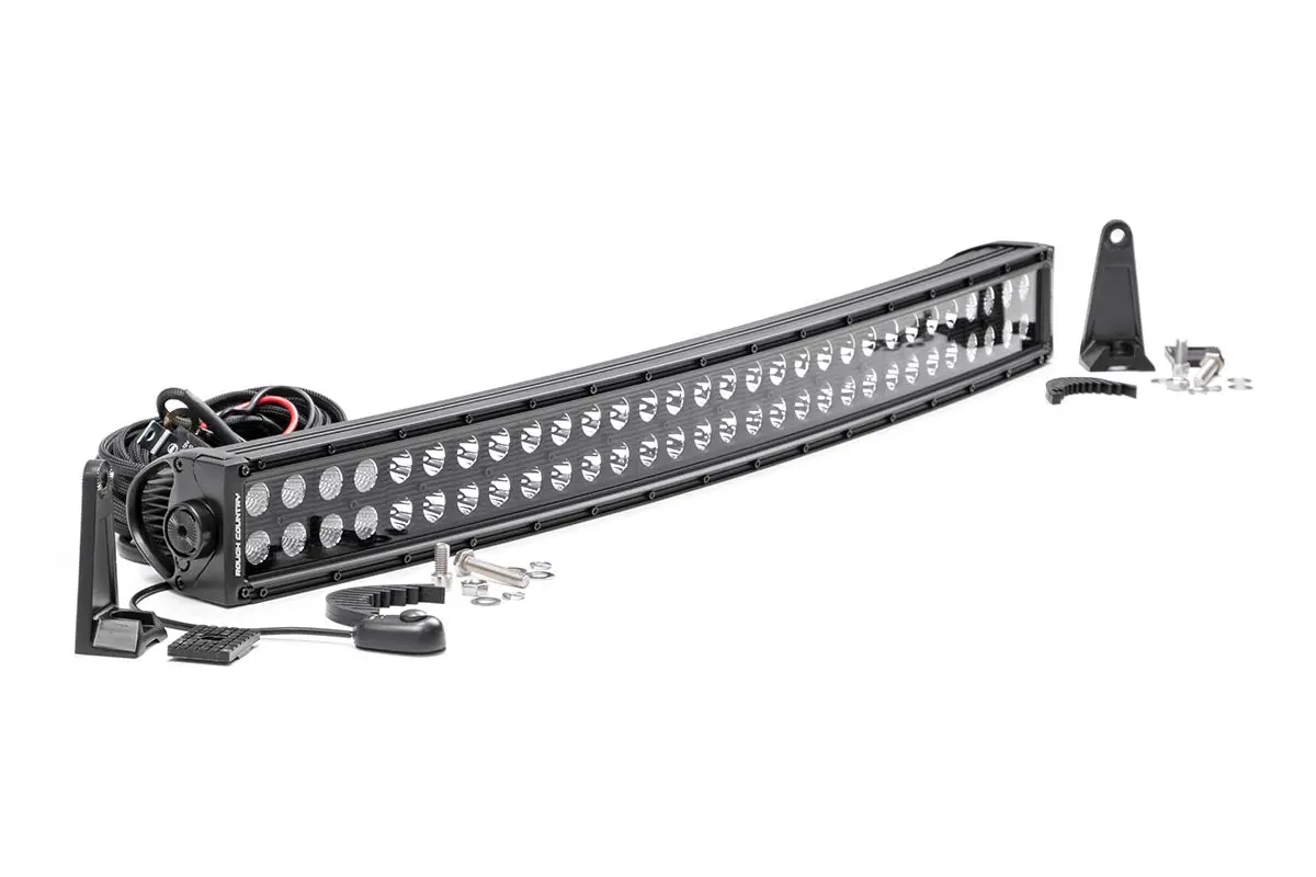 Rough Country 30-Inch Curved Cree Led Light Bar - (Dual Row | Black Series) 1