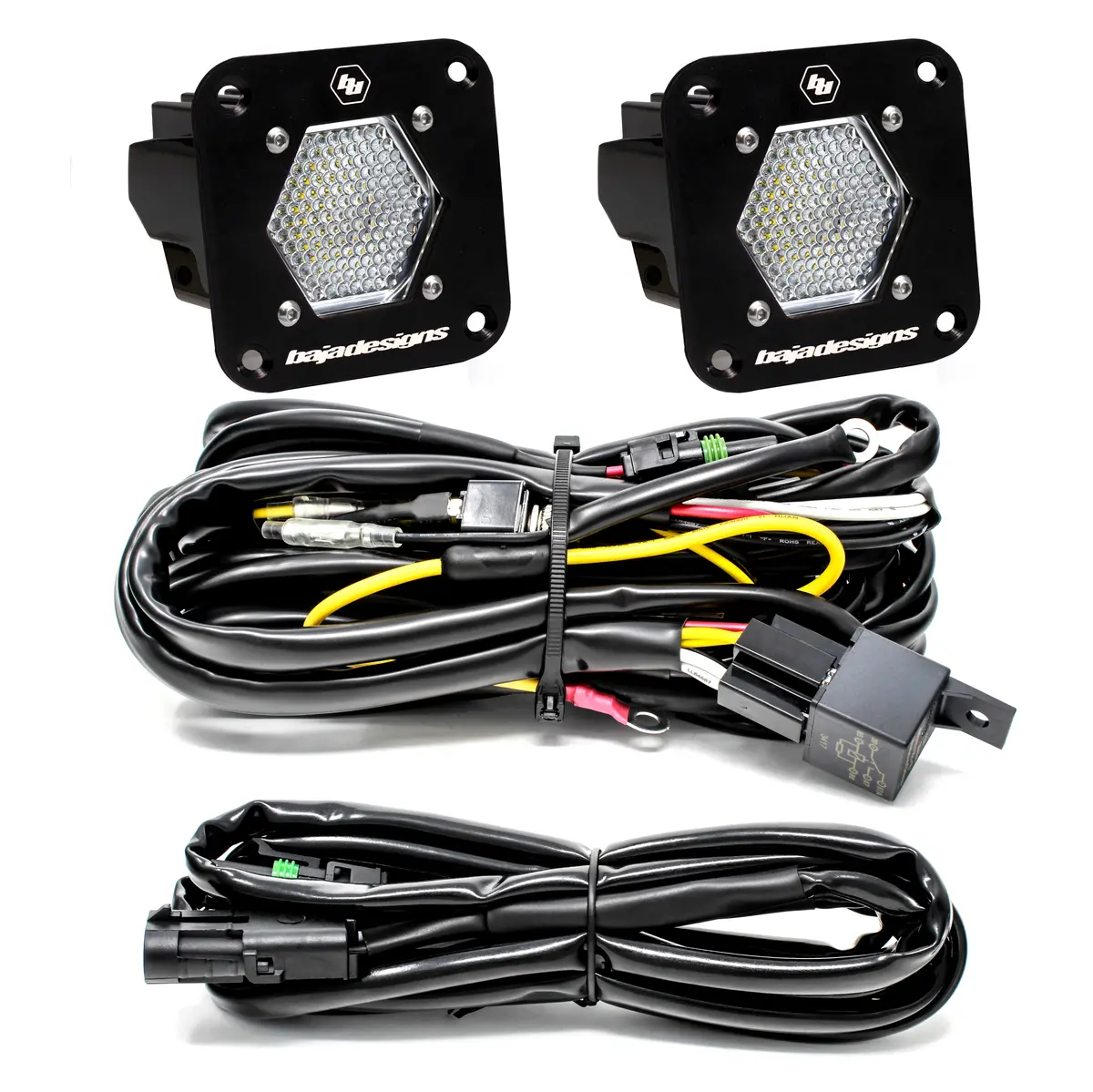S1, Pair, Work/Scene Led, Flush Mount, Backup Kit By Baja Designs 1