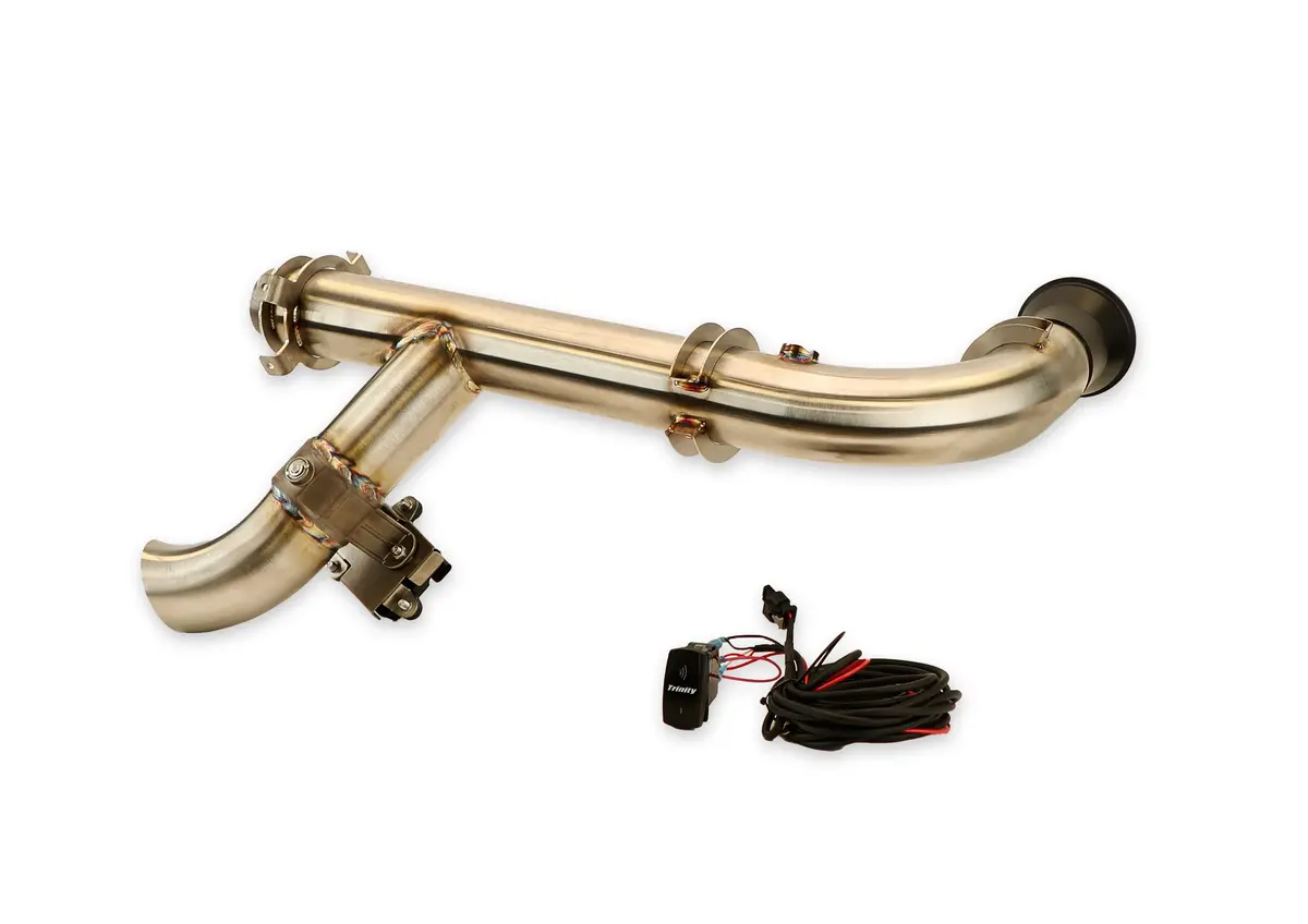 Side Piece Header Pipe With Electronic Cutout - Can-Am Maverick X3 1