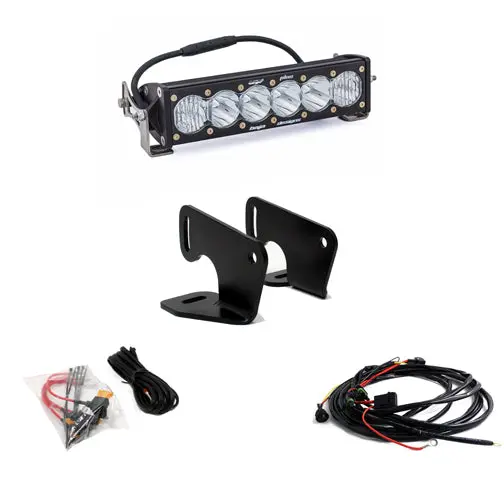 Baja Designs Polaris S8 10 Inch Hood Mount Light Bar Kit - Polaris 2020-21 Rzr Pro Xp; 2022 Rzr Turbo R 1