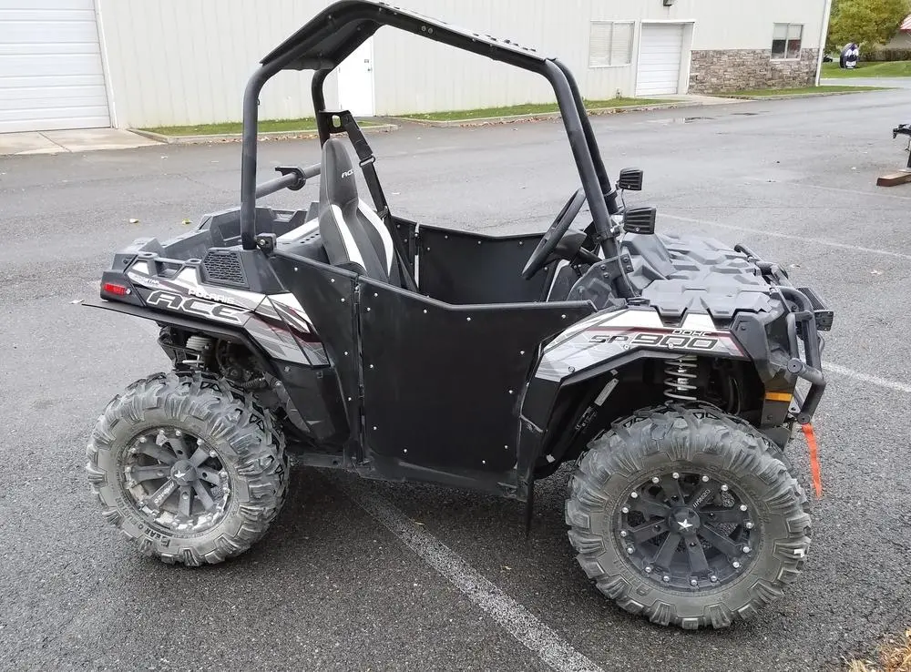 Polaris Ace 2014-2017 All Models Mud Flaps / Fender Extensions, Front & Rear By Rokblokz 1