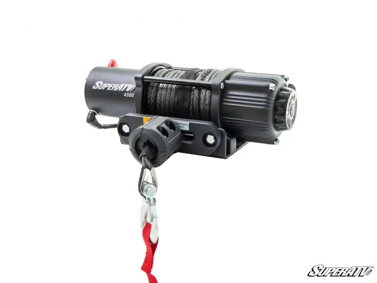 Superatv 4500 Lb. Black Ops Utv/Atv Synthetic Rope Winch 1
