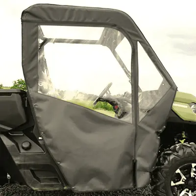 Falcon Ridge Half Soft Doors - Can Am Defender - With Zipper 1