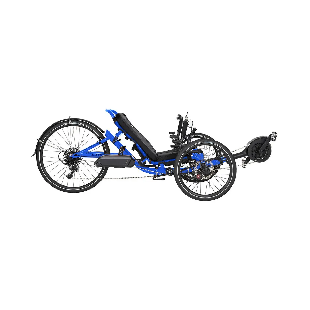 Catrike Ecat 559 Tadpole, Electric Recumbent Trike Blue 1