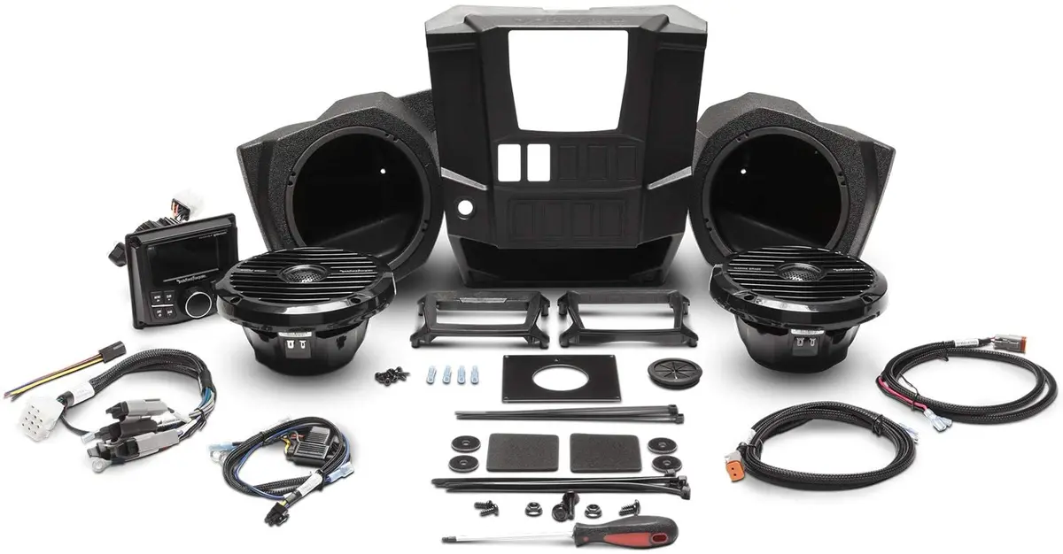 Stage 2 Audio Stereo System Kit (Gen 3) For Polaris Ranger By Rockford Fosgate 1
