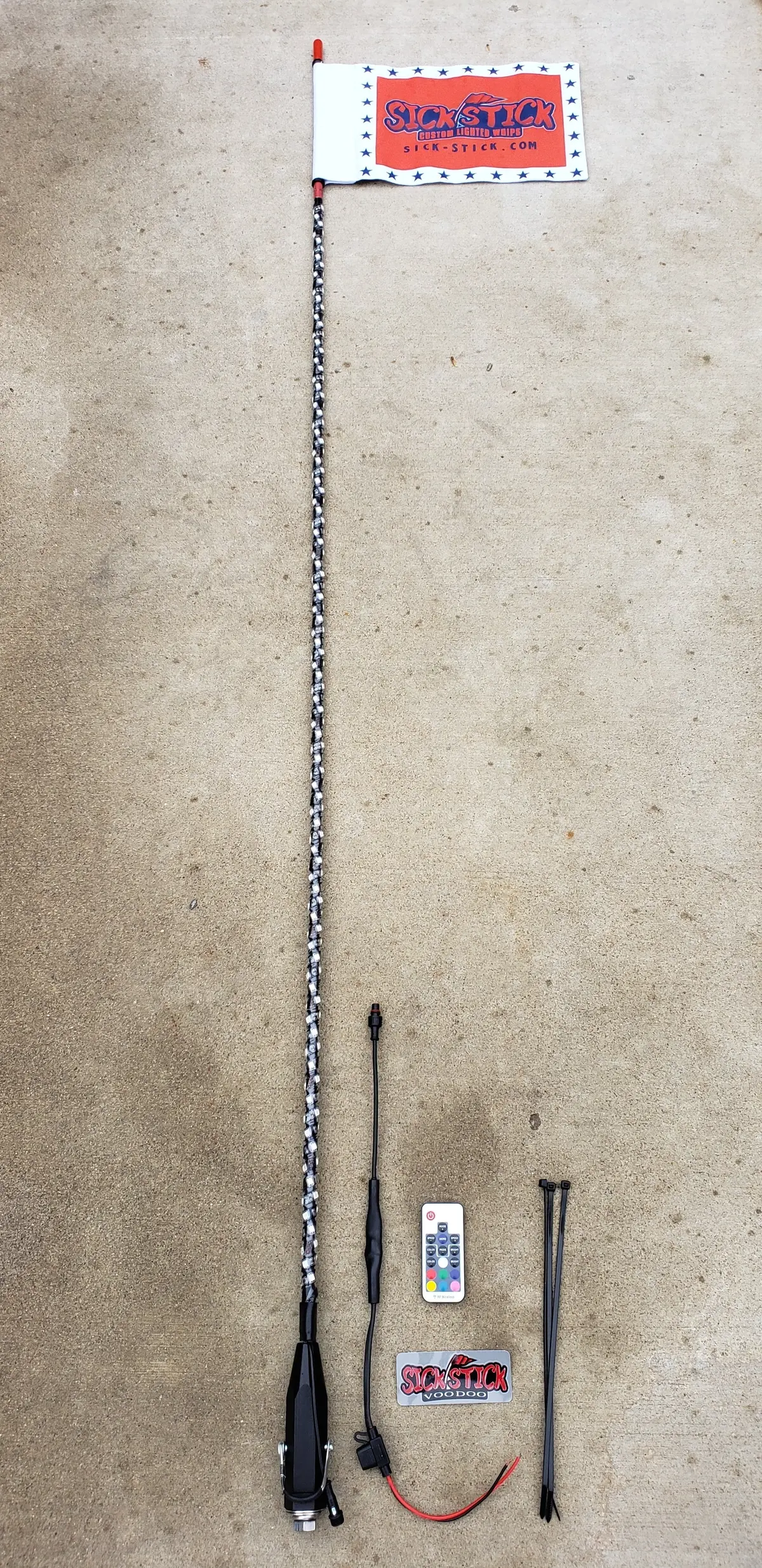 Sick-Stick Black Voodoo Whip With Remote* 2