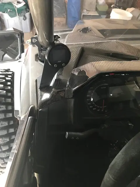 2 1/16 Polaris Turbo S Rzr Gauge Mount By Dezert Freak 1