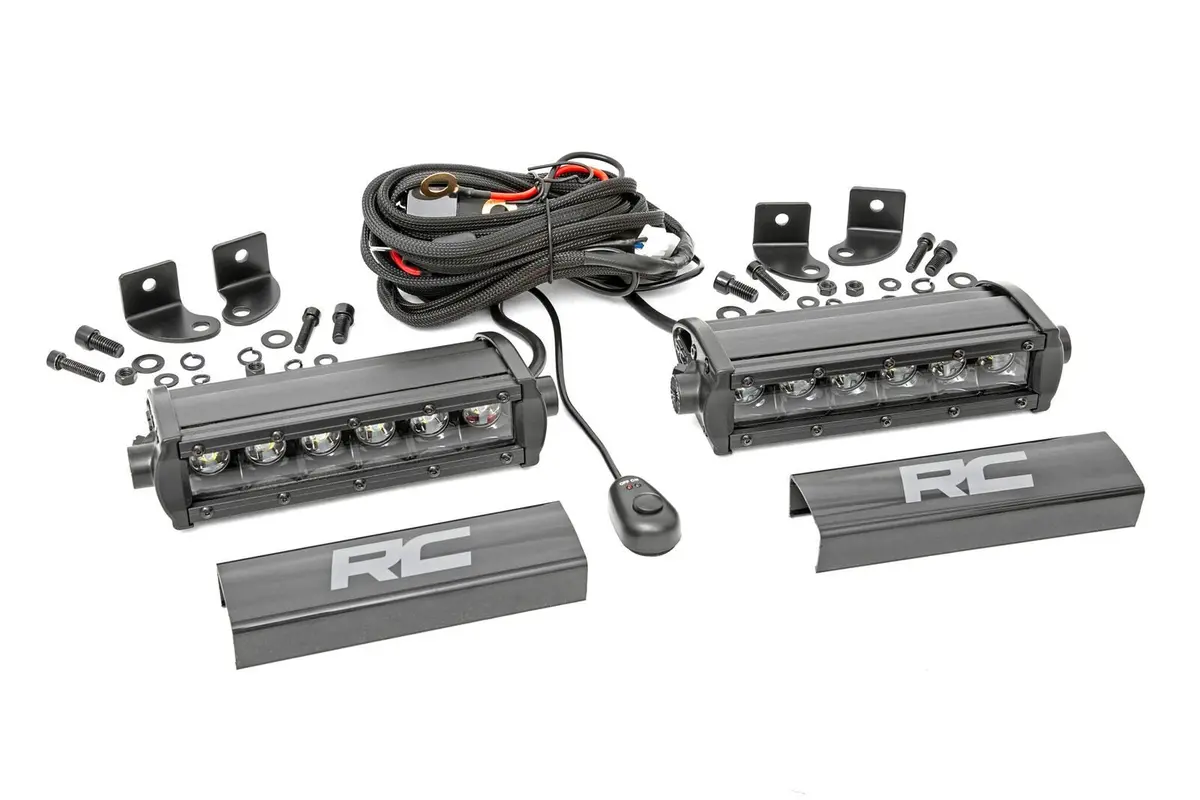 Rough Country 6-Inch Cree Led Light Bars (Pair | Black Series) 1