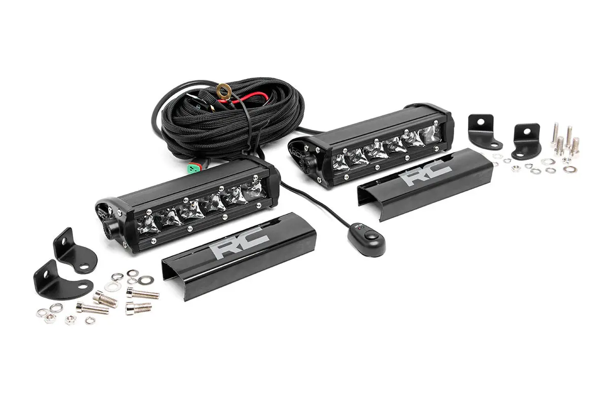 Rough Country 6-Inch Cree Led Light Bars (Pair | Chrome Series) 1