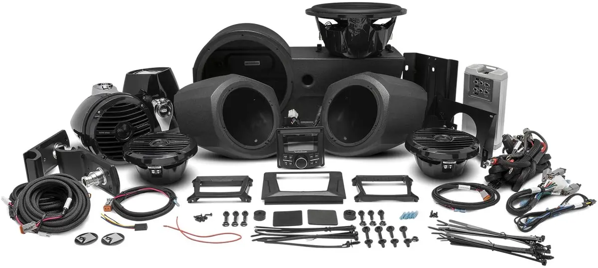 Stage 4 Audio Stereo System Kit (Gen 3) For Polaris General By Rockford Fosgate 2