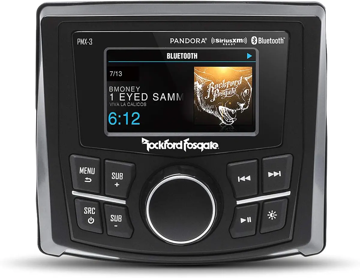 Pmx-3 Compact Digital Media Receiver W/2.7" Display By Rockford Fosgate 1