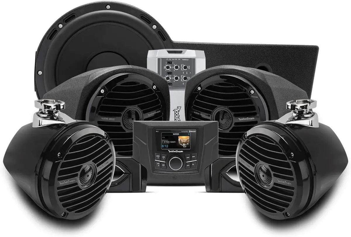 Stage 4 Audio Stereo System Kit (Gen 3) For Polaris General By Rockford Fosgate 1
