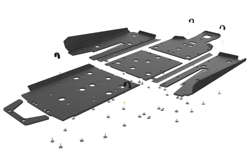 Seizmik Uhmw Skid Plate Kit With Integrated Tree Kickers/Rock Sliders – Polaris Rzr Turbo S 1