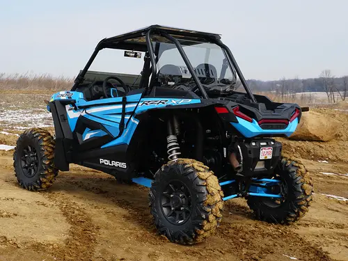 Spike Powersports Polaris Rzr Xp1000 2019-22 Tinted Rear Windshield With Vent 1