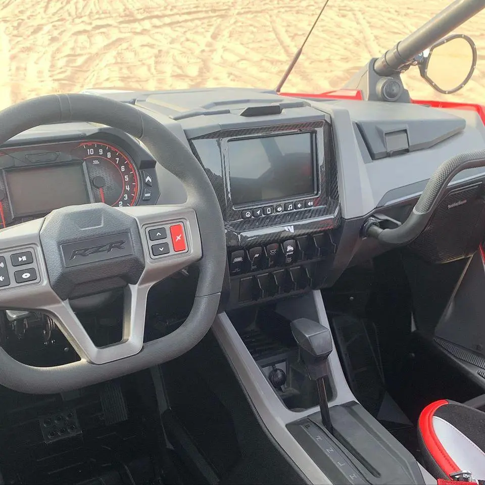 20+ Polaris Rzr Pro Xp / Pro R Carbon Fiber Ride Command Surround By Fourwerx 3
