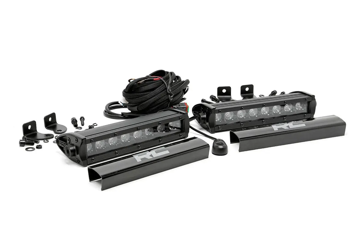 Rough Country 8-Inch Cree Led Light Bars (Pair | Black Series) 1