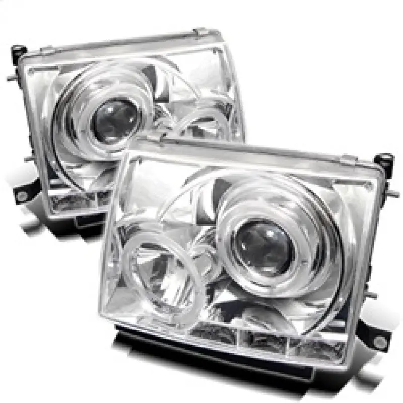 Spyder Toyota Tacoma 97-00 Projector Headlights Led Halo Led Chrome High H1 Low H1 Pro-Yd-Tt97-Hl-C 1