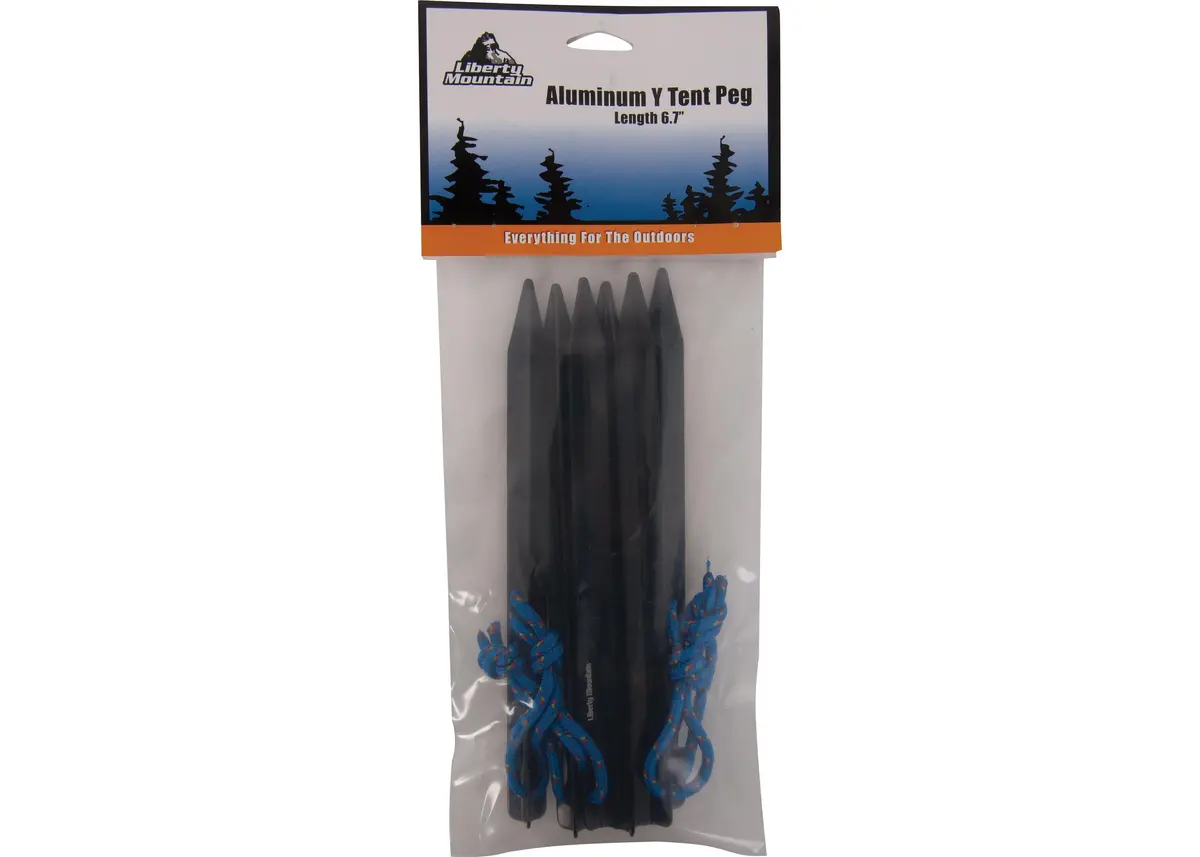 Aluminum Tent Pegs 6Pk 1